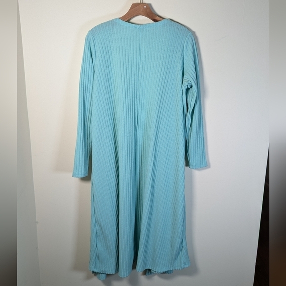 🌊Cool Breeze Vibes: LuLaRoe Sarah Cardigan in Aqua Dreams - M🌊 - Picture 2 of 4
